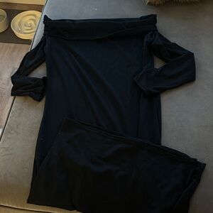 Elegant Black Off-Shoulder Dress